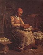 Jean Francois Millet, Peasant hackle wool